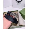 Gucci belt 2cm in black