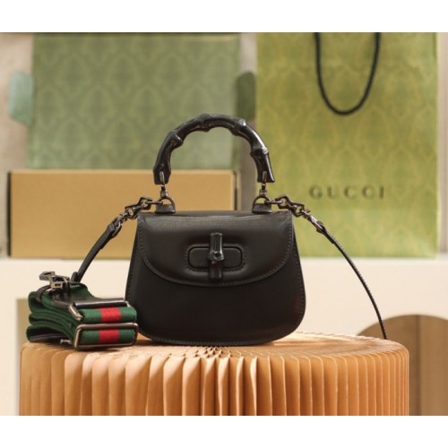 Gucci Bamboo 1947 mini top handle black 686864