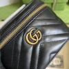 GG Marmont mini black top handle bag