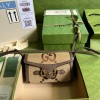 Gucci Mini Horsebit GG Jumbo shoulder bag