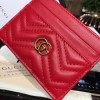 GG Marmont card case Nexthibiscus red leather