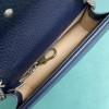 Gucci dionysus super mini double blue flap bag