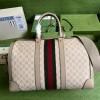 Gucci large top beige leather double G bag