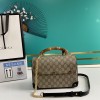 Gucci padlock bamboo handle bag