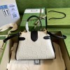 Gucci white medium GG handle bag