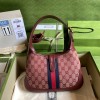 Jackie 1961 Small Hobo Bag In GG Supreme Red Canvas