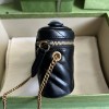 GG Marmont mini black top handle bag