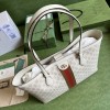 Gucci tote shopping bag beige & red bag