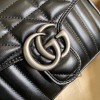Gucci GG Marmont mini top handle bag in black