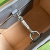 GG Marmont small tote gray bag