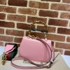 Gucci Bamboo 1947 small top handle pink bag