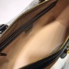 Gucci gg supreme brown velvet handle bag
