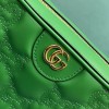 Gucci Matelassé green leather shoulder bag