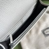 Gucci GG white chain wallet 497985