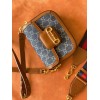 GUCCI mini 1955 Horsebit denim bag