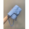 Gucci GG Marmont blue belt bag