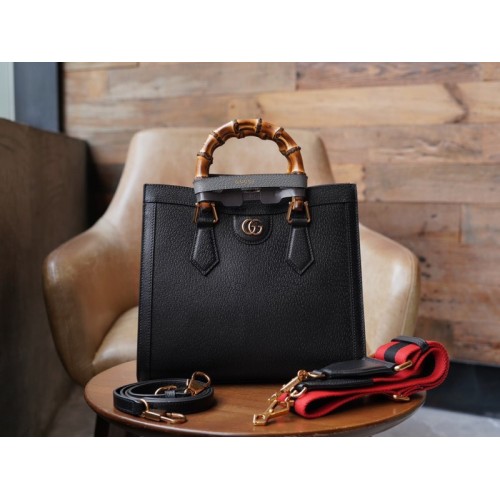 Gucci Diana Small Tote Black Bag 27cm