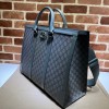 Gucci Ophidia large tote gray leather bag