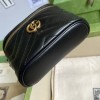 GG Marmont mini black top handle bag