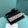 Gucci dionysus super mini black flap bag