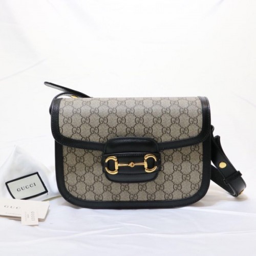 Gucci 1955 Horsebit Black Shoulder Bag