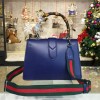 Gucci Dionysus medium top handle bag blue/green/red leather