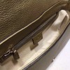 Gucci Interlocking GG Gold Leather