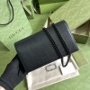 Gucci GG black chain wallet 497985