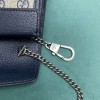 Gucci dionysus super mini double blue flap bag