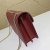 Gucci GG Flap Shoulder Bag On Chain Red 510303