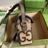 Gucci Mini Horsebit GG Jumbo shoulder bag