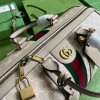 Gucci large top beige leather double G bag