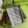 GG Marmont small tote gray bag