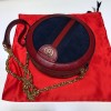 Ophidia mini GG round shoulder bag blue velvet