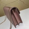 Gucci GG Flap Shoulder Bag On Chain Pink 510303