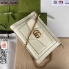 GUCCI Small GG Dahlia White Shoulder Bag