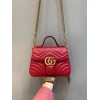 Gucci GG Marmont Small Red Leather Bag