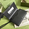 Gucci GG black chain wallet 497985