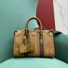 Gucci mini brown leather double G bag