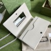 Gucci GG white chain wallet 497985
