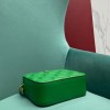 Gucci Matelassé green leather shoulder bag