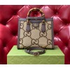 Gucci Diana small tote bag in brown leather