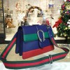 Gucci Dionysus medium top handle bag blue/green/red leather