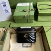 GG Marmont mini black top handle bag