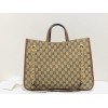 Gucci GG Supreme Tote Bag Brown