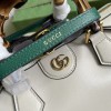 GUCCI DIANA White Leather Crossbody Bag