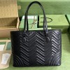 Gucci Black GG Marmont Large Tote