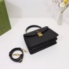 Gucci Ophidia small black top handle bag