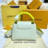 Louis Vuitton Capucines Mini White/Green Bag