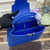 Louis Vuitton Capucines Blue Ostrich leather PM/MM bag